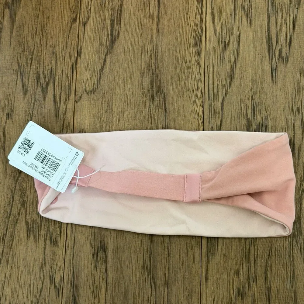 Lululemon Fringe Fighter Headband Women's One Size Pink Headband NWT